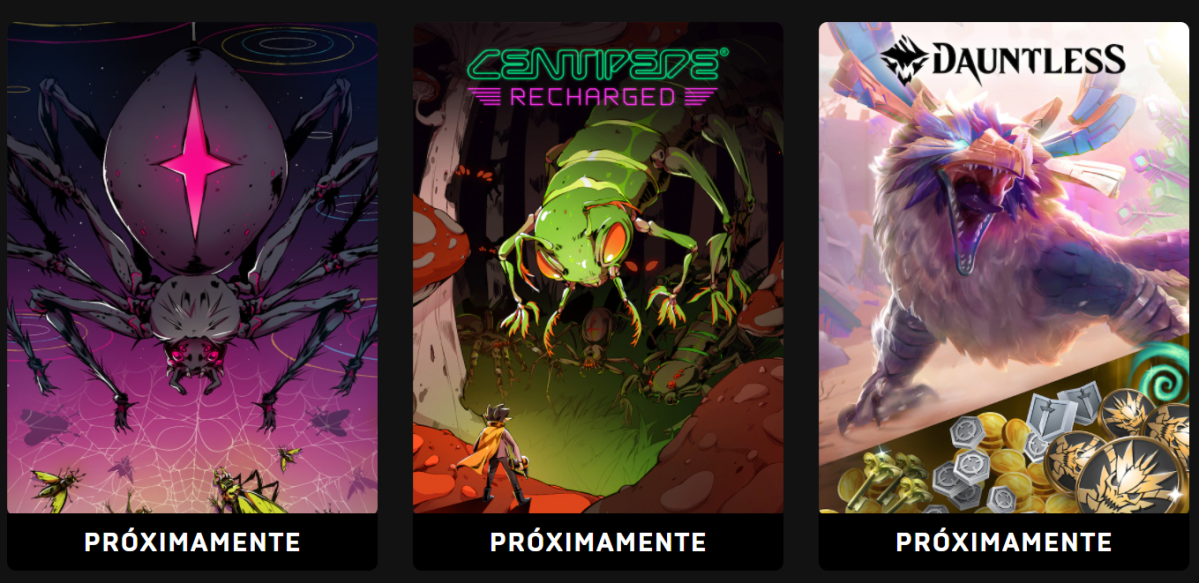 Epic Games semana del 03 al 10 de marzo descarga gratis: «Black Widow: Recharged», «Centipede: Recharged» y un extra para&nbsp;«Dauntless».